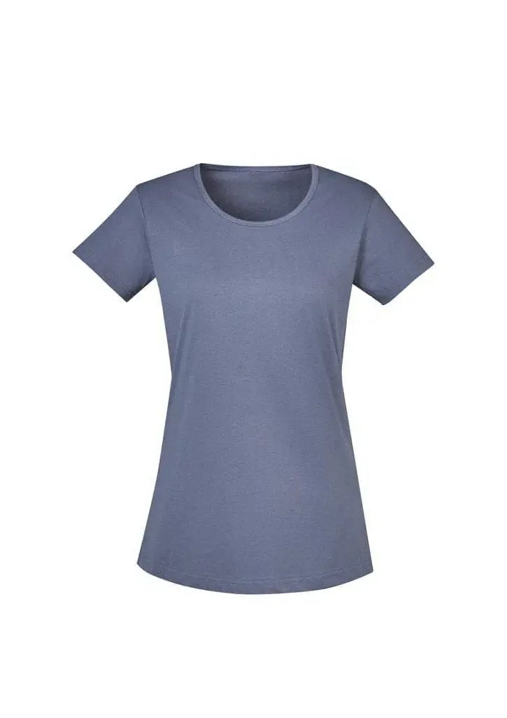 Womens Streetworx Tee Shirt ZH735 Work Wear Syzmik Petrol Blue XS